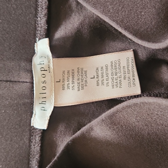 Philosophy Brown Leggings Large - Picture 4 of 8